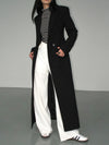 Lang op maat gemaakte jas - elegante dames blazer jurk