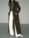 Lang op maat gemaakte jas - elegante dames blazer jurk