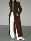 Lang op maat gemaakte jas - elegante dames blazer jurk