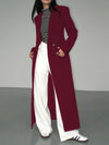 Lang op maat gemaakte jas - elegante dames blazer jurk