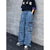 Wijde denim broek - trendy cargo jeans voor dames