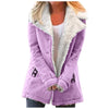 Damesjas met faux shearling voering - elegante wintercoat voor vrouwen