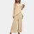 2-delige dames loungewear set - trendy top en wijde broek