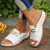 Dames slip-on sandalen - stijlvolle open teen schoenen voor elke dag