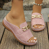 Dames slip-on sandalen - stijlvolle open teen schoenen voor elke dag
