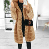 Imitatiebont jas - luxe lange dames winterjas - Bakkermode.nl