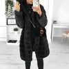 Imitatiebont jas - luxe lange dames winterjas - Bakkermode.nl