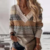 Dames v-hals gebreide trui - elegante en veelzijdige knitwear voor casual en chique gelegenheden