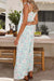 Dames bloemen wijde been jumpsuit lichtblauw casual zomeroutfit - mouwloos ontwerp voor dagelijkse stijl