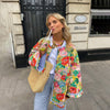 Bloemenquilted jas - oversized damesjas voor gezellige en stijlvolle outfits