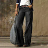 Wijde pijpen jeans - trendy hoge taille denim broek voor dames