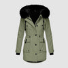 Winterjas met capuchon voor dames - comfortabele bontvoering - Bakkermode.nl
