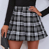 Dames plissé mini rok - trendy geruite design voor vrouwen