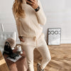2-delig loungepak - stijlvolle gebreide top en broek voor dames