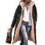 Gevoerde lange jas - modieuze dames fleece-jas