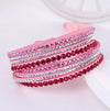 Rhinestone wikkelarmband - meerlagig damesaccessoire - Bakkermode.nl