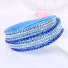 Rhinestone wikkelarmband - meerlagig damesaccessoire - Bakkermode.nl