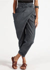 Damesbroek asymmetrische hoge taille katoen harem pants - trendy casual mode voor moderne vrouwen