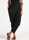 Damesbroek asymmetrische hoge taille katoen harem pants - trendy casual mode voor moderne vrouwen