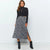Luipaardprint midi rok met split - Bakkermode.nl