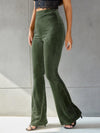 Corduroy wijde pantalon - stijlvolle hoge taille broek voor dames