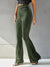 Corduroy wijde pantalon - stijlvolle hoge taille broek voor dames