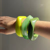 Dames lichtgroene bangle - eigentijdse accessoire voor casual of formele gelegenheden