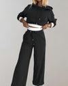 2-delige hoodie en broek set - moderne dames loungewear