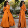 Elegante oranje zomerjurk - verfijnde damesmode