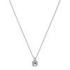 Vrouwen gouden en zilveren hangerketting met een schitterende steen - elegante accessoire voor speciale gelegenheden
