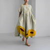 Boho bloemenjurk - ontspannen fit dames zomerjurk