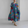 Boho bloemenjurk - ontspannen fit dames zomerjurk