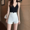 Hoge taille stretch shorts - Bakkermode.nl