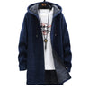 Lange fleece jas met capuchon - warme dames jas met rits en zachte voering - Bakkermode.nl