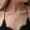 Gouden halsketting met hart en 's' hanger - elegante damespendant