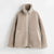 Dames fleecejack - zachte pluche zip-up jas met functionele zakken voor casual gebruik