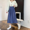 Dames geplooide midi rok - verfijnd ontwerp met hoge taille voor eindeloze stijlmogelijkheden