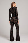 Zwarte kanten jumpsuit - elegante avondmode voor dames