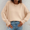 Dames oversized trui - zachte breiwear voor casual uitjes - relaxed fit jumper voor thuis en elke gelegenheid