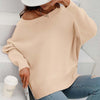 Dames oversized trui - zachte breiwear voor casual uitjes - relaxed fit jumper voor thuis en elke gelegenheid