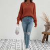 Dames oversized trui - zachte breiwear voor casual uitjes - relaxed fit jumper voor thuis en elke gelegenheid