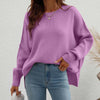 Dames oversized trui - zachte breiwear voor casual uitjes - relaxed fit jumper voor thuis en elke gelegenheid