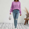Dames oversized trui - zachte breiwear voor casual uitjes - relaxed fit jumper voor thuis en elke gelegenheid