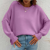 Dames oversized trui - zachte breiwear voor casual uitjes - relaxed fit jumper voor thuis en elke gelegenheid