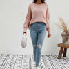 Dames oversized trui - zachte breiwear voor casual uitjes - relaxed fit jumper voor thuis en elke gelegenheid