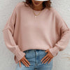 Dames oversized trui - zachte breiwear voor casual uitjes - relaxed fit jumper voor thuis en elke gelegenheid