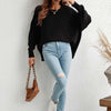 Dames oversized trui - zachte breiwear voor casual uitjes - relaxed fit jumper voor thuis en elke gelegenheid