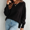 Dames oversized trui - zachte breiwear voor casual uitjes - relaxed fit jumper voor thuis en elke gelegenheid