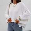 Dames oversized trui - zachte breiwear voor casual uitjes - relaxed fit jumper voor thuis en elke gelegenheid