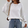 Dames oversized trui - zachte breiwear voor casual uitjes - relaxed fit jumper voor thuis en elke gelegenheid